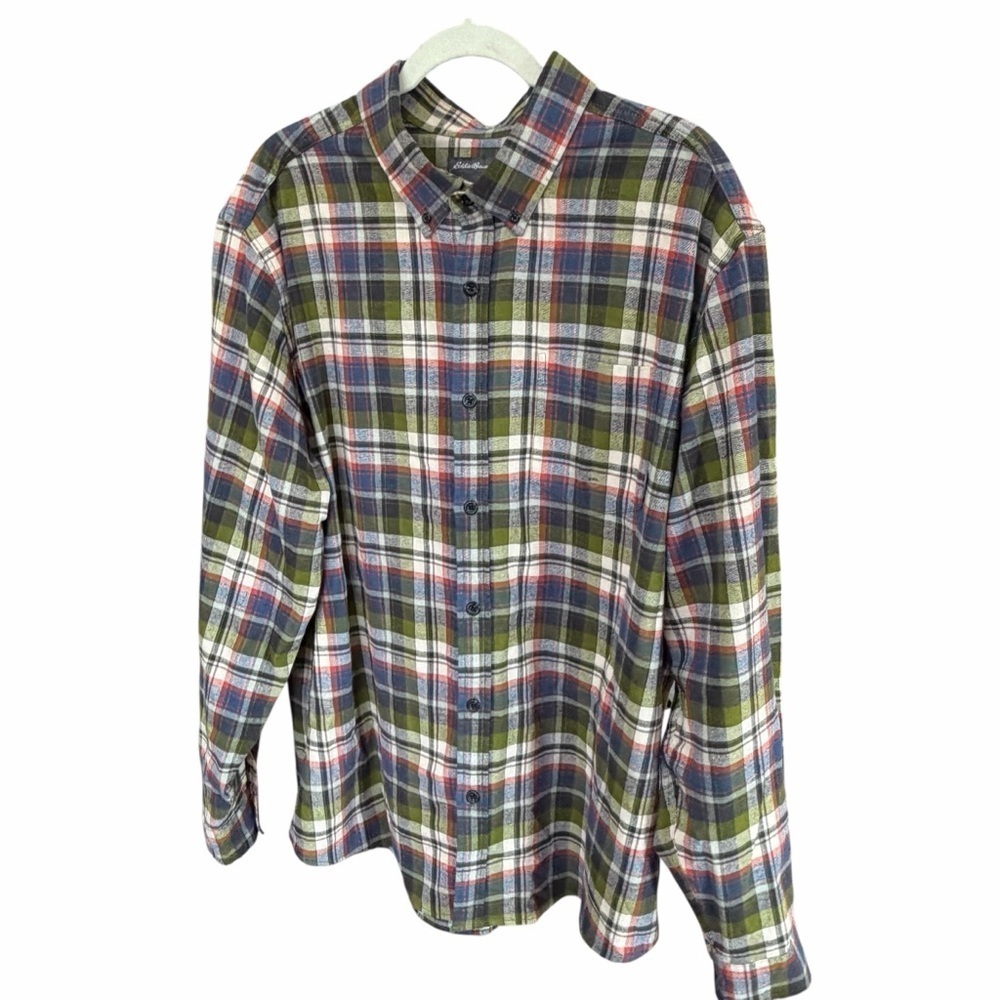 Eddie Bauer Multicolor Flannel Plaid Men's Shirt